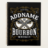 Gepersonaliseerde Bourbon  Pistolen Whiskey Label Planner (Voorkant)