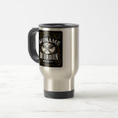 Gepersonaliseerde Bourbon  Pistolen Whiskey Label Reisbeker (Voorkant links)