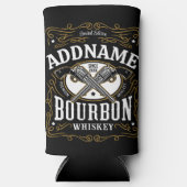 Gepersonaliseerde Bourbon  Pistolen Whiskey Label Seltzer Blikjeskoeler (Voorkant)