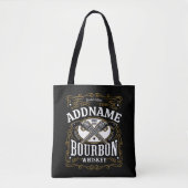 Gepersonaliseerde Bourbon  Pistolen Whiskey Label Tote Bag (Voorkant)