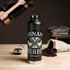 Gepersonaliseerde Bourbon  Pistolen Whiskey Label Waterfles