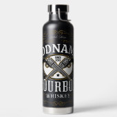 Gepersonaliseerde Bourbon  Pistolen Whiskey Label Waterfles (Links)