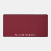 Gepersonaliseerde Bourgogne Desk Mat (Voorkant)