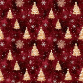 Gepersonaliseerde Bourgogne en gouden kerstbomen Grote Kerstsok