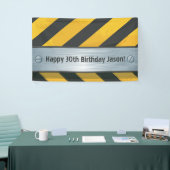 Gepersonaliseerde Bouw Verjaardagsbanner Spandoek (Beurs)