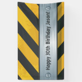 Gepersonaliseerde Bouw Verjaardagsbanner Spandoek (Verticaal)