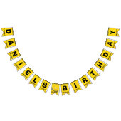 Gepersonaliseerde bouwkinderen van Birthday Party  Vlaggetjes (Alle)