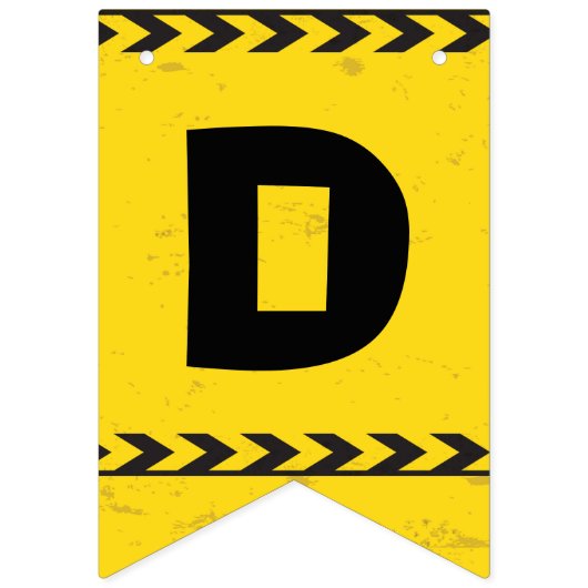 Gepersonaliseerde bouwkinderen van Birthday Party  Vlaggetjes (Eerste vlag)