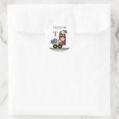 Gepersonaliseerde bouwnaam Sticker (Tas)