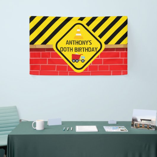 Gepersonaliseerde bouwpartij spandoek (Beurs)