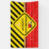 Gepersonaliseerde bouwpartij spandoek (Verticaal)