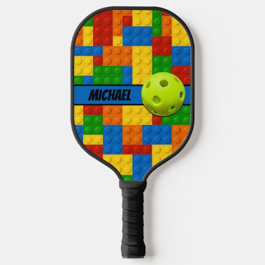 Gepersonaliseerde bouwstenen Dink verantwoord 2 Pickleball Paddle (Voorkant)