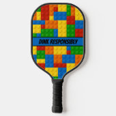 Gepersonaliseerde bouwstenen Dink verantwoord 2 Pickleball Paddle (Achterkant)
