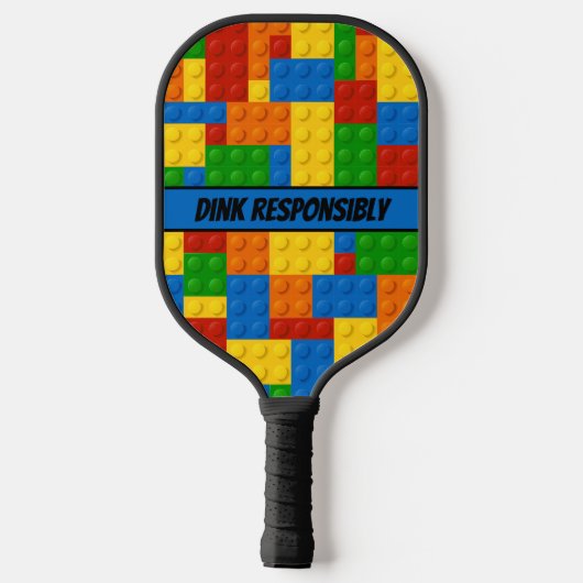 Gepersonaliseerde bouwstenen Dink verantwoord 2 Pickleball Paddle (Achterkant)