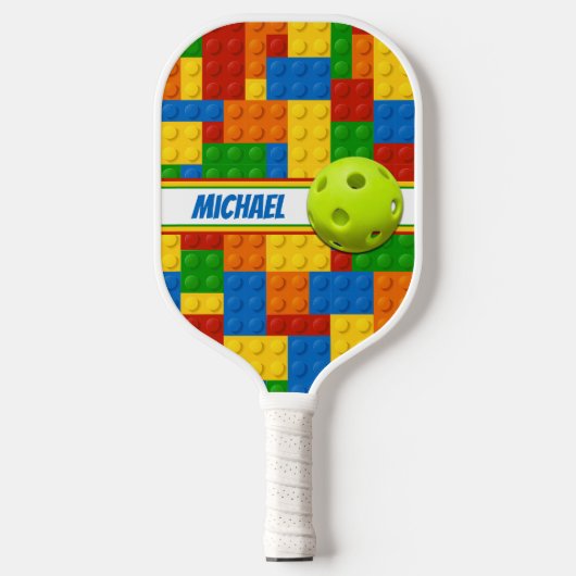 Gepersonaliseerde bouwstenen Dink verantwoord Pickleball Paddle (Voorkant)