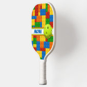 Gepersonaliseerde bouwstenen Dink verantwoord Pickleball Paddle (Links)