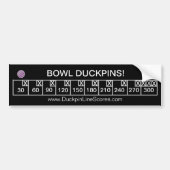 Gepersonaliseerde Bowl Duckpins Bumpersticker (Voorkant)