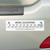Gepersonaliseerde Bowl Duckpins Bumpersticker (Op auto)