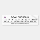 Gepersonaliseerde Bowl Duckpins Bumpersticker (Voorkant)
