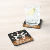 Gepersonaliseerde Bowler Strike Bowling Lanes Ball Bier Onderzetter (Rechterzijde)