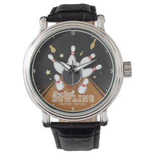 Gepersonaliseerde Bowler Strike Bowling Lanes Ball Horloge