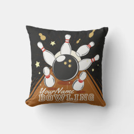 Gepersonaliseerde Bowler Strike Bowling Lanes Ball Kussen