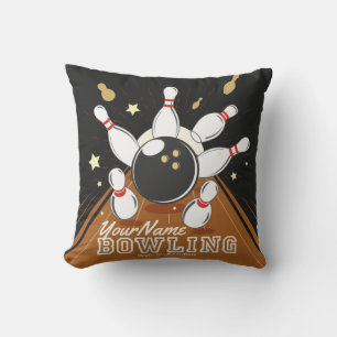 Gepersonaliseerde Bowler Strike Bowling Lanes Ball Kussen