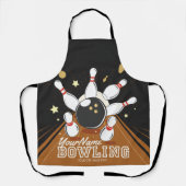 Gepersonaliseerde Bowler Strike Bowling Lanes Ball Schort (Voorkant)