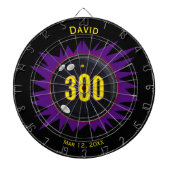 Gepersonaliseerde Bowling 300 Perfect Game Dart Bo Dartbord (Voorkant)