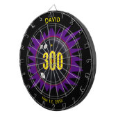 Gepersonaliseerde Bowling 300 Perfect Game Dart Bo Dartbord (Voorkant Rechts)