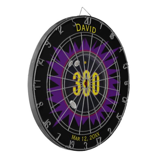 Gepersonaliseerde Bowling 300 Perfect Game Dart Bo Dartbord (Voorkant Links)