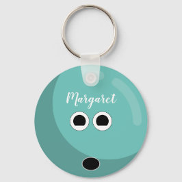 Gepersonaliseerde Bowling Ball | Aangepaste kleure Sleutelhanger