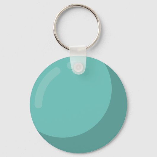 Gepersonaliseerde Bowling Ball | Aangepaste kleure Sleutelhanger (Achterkant)