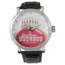 Gepersonaliseerde Bowling Ball Lanes Pins Retro Le