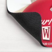 Gepersonaliseerde Bowling Ball Lanes Pins Retro Le Muismat (Hoek)