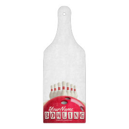Gepersonaliseerde Bowling Ball Lanes Pins Retro Le Snijplank