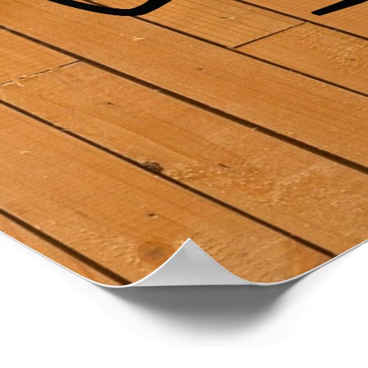 Gepersonaliseerde Bowling Gewaardeerde gelukkige v Poster (Hoek)