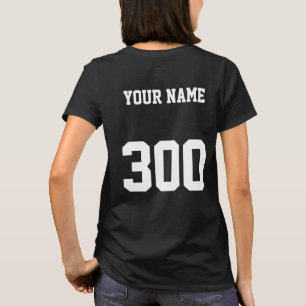 Gepersonaliseerde Bowling Jersey met naam & hoog s T-shirt