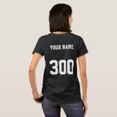 Gepersonaliseerde Bowling Jersey met naam & hoog s T-shirt (Achterkant volledig)