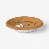 Gepersonaliseerde Bowling met de naam en de leefti Papieren Kommen (Gebogen)