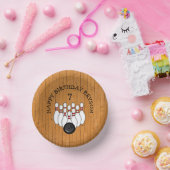 Gepersonaliseerde Bowling met de naam en de leefti Papieren Kommen (Feest)