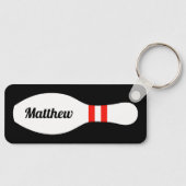 Gepersonaliseerde bowling pin sleutelhanger voor b (Voorkant)
