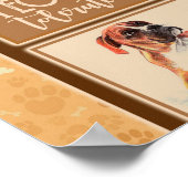 Gepersonaliseerde Boxer Dog Deken, Poster (Hoek)