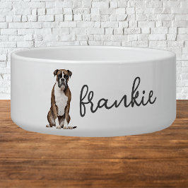 Gepersonaliseerde Boxer Dog Food Bowl Voerbakje