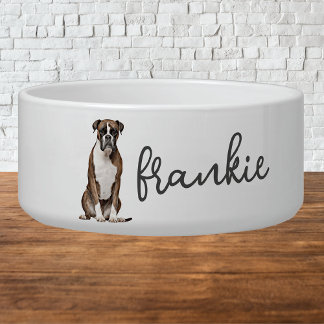 Gepersonaliseerde Boxer Dog Food Bowl Voerbakje