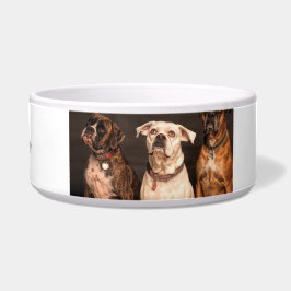 "Gepersonaliseerde Boxer Dog Large Bowl Voerbakje