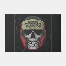 Gepersonaliseerde Boxer Fight Club Skeleton Boxing Deurmat