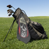 Gepersonaliseerde Boxer Fight Club Skeleton Boxing Golfhanddoek (Groen)