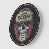 Gepersonaliseerde Boxer Fight Club Skeleton Boxing Grote Klok (Hoek)
