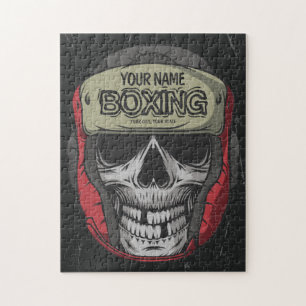 Gepersonaliseerde Boxer Fight Club Skeleton Boxing Legpuzzel